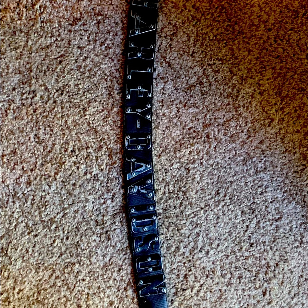 Unisex Harley Davidson Black Leather Belt 40